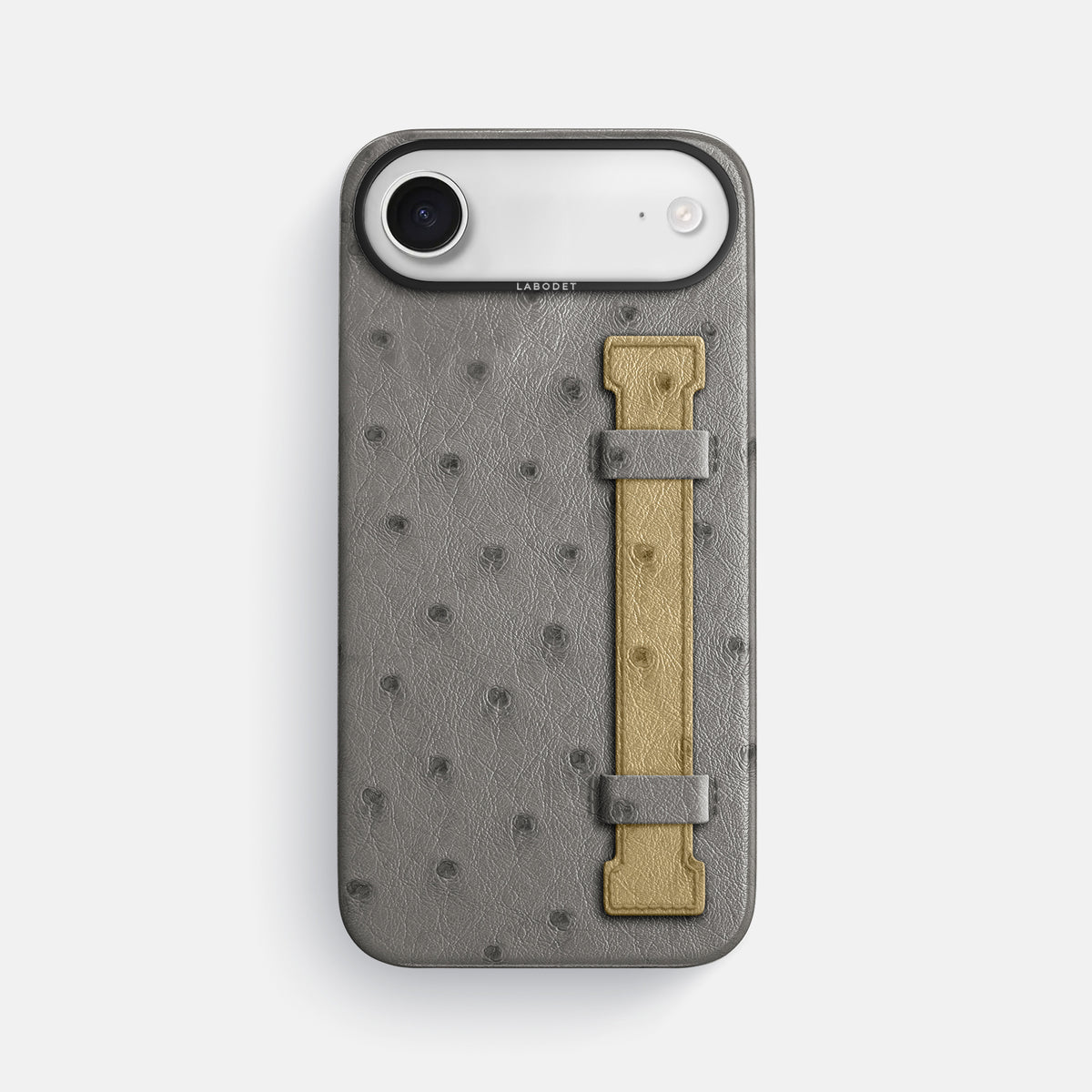 Handle Case Coloré For iPhone 17 Air In Ostrich -1 | Grey-Black