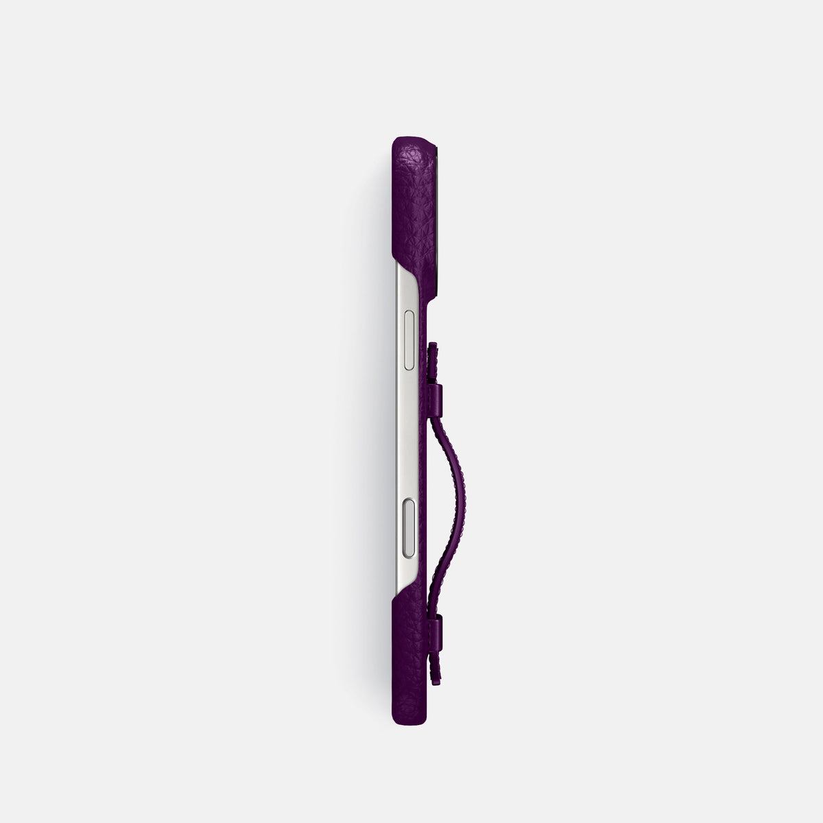 Handle Case For iPhone 18 Pro In Calf -3 | Violet-Black