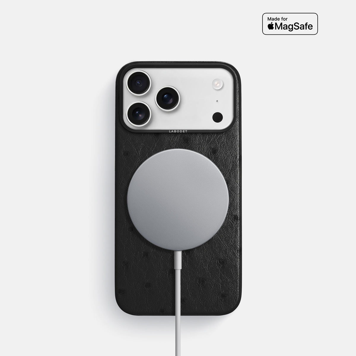 Classic Case For iPhone 17 Pro In Ostrich -5 | Black-Black