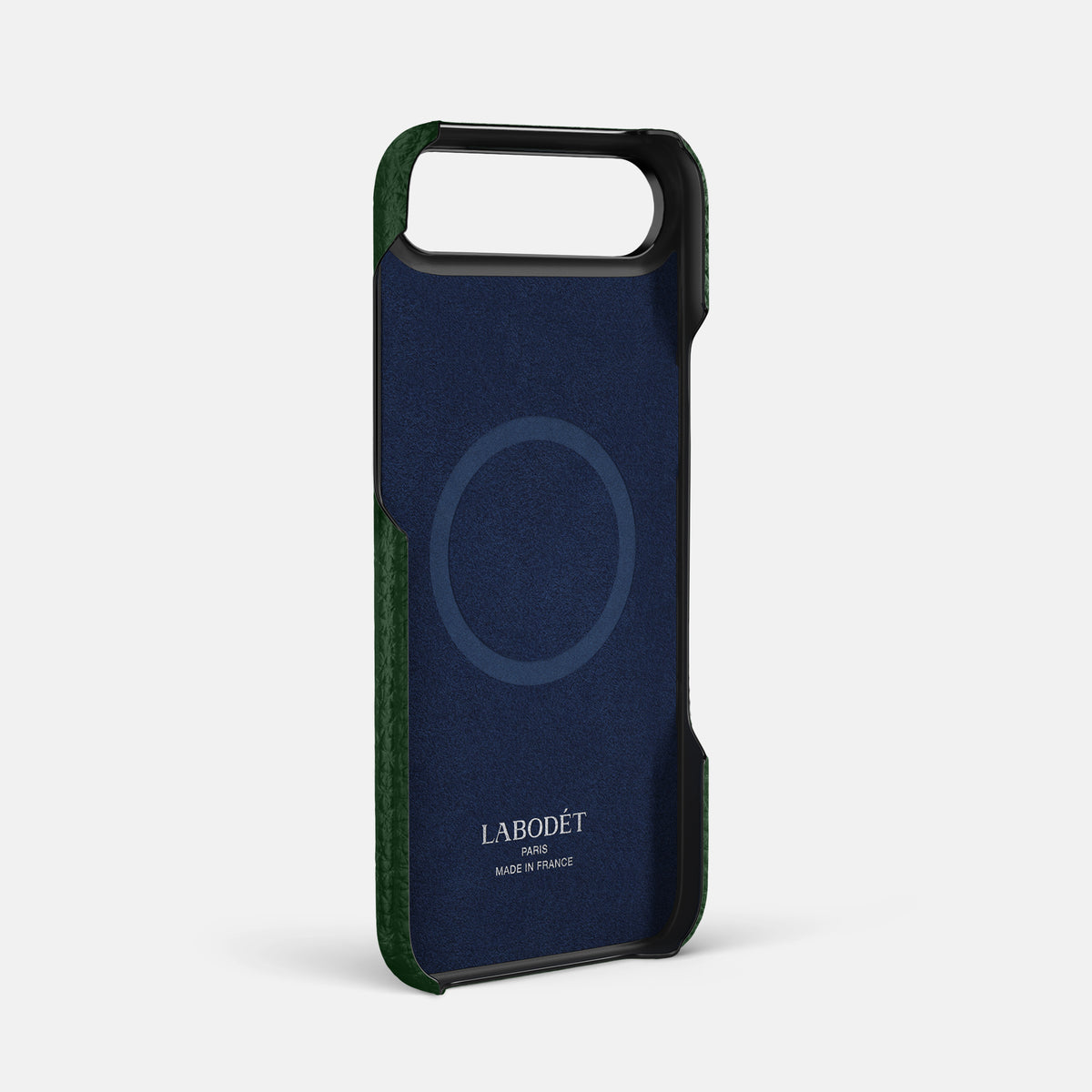 Handle Case For iPhone 17 Air In Calf -4 | Dark-Green-Black