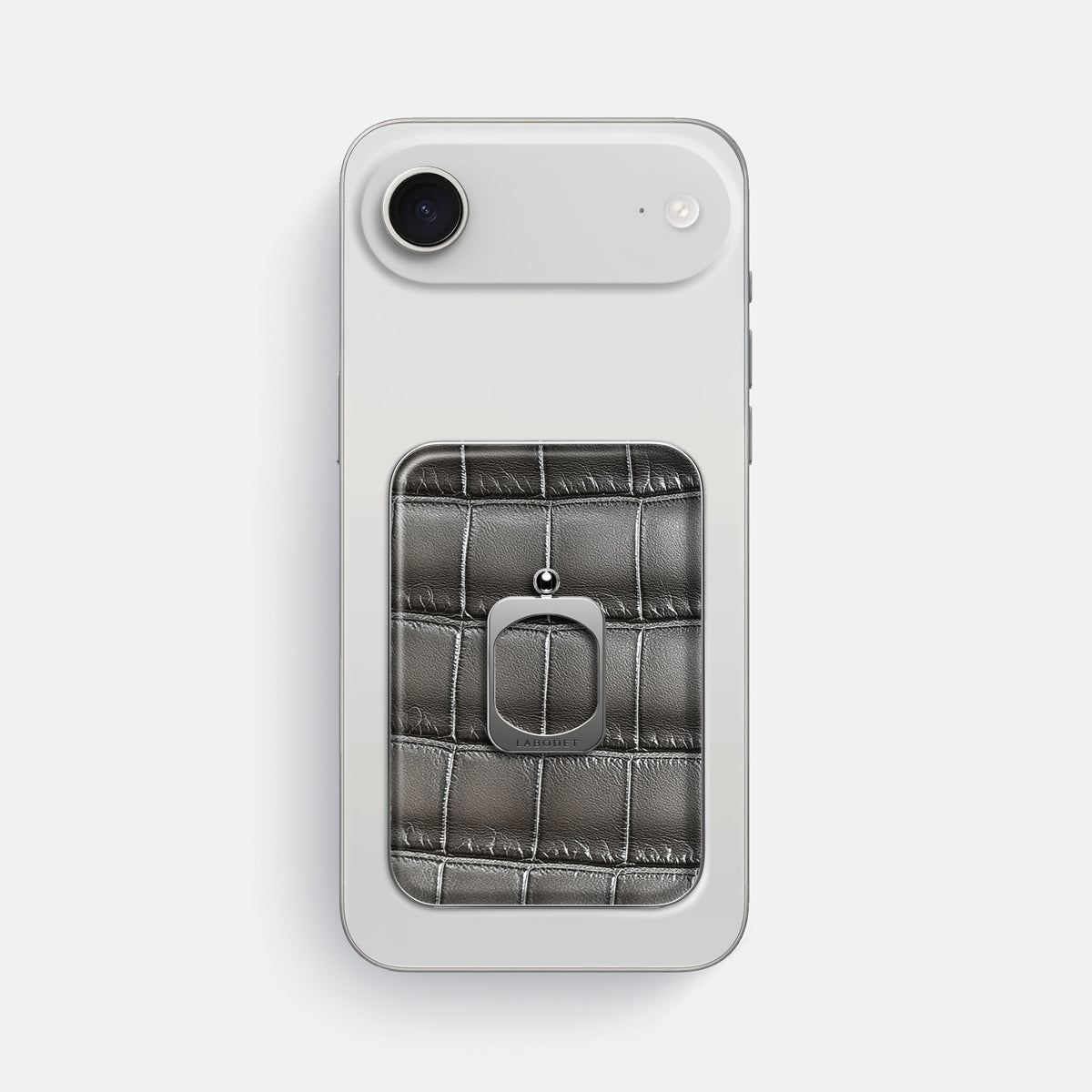 MagSafe Ring For iPhone 17 Air In Patina Alligator -2 | Grey-Steel