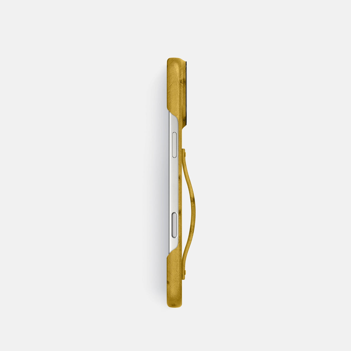 Finger Case For iPhone 18 Pro In Ostrich -3 | Gold-Black