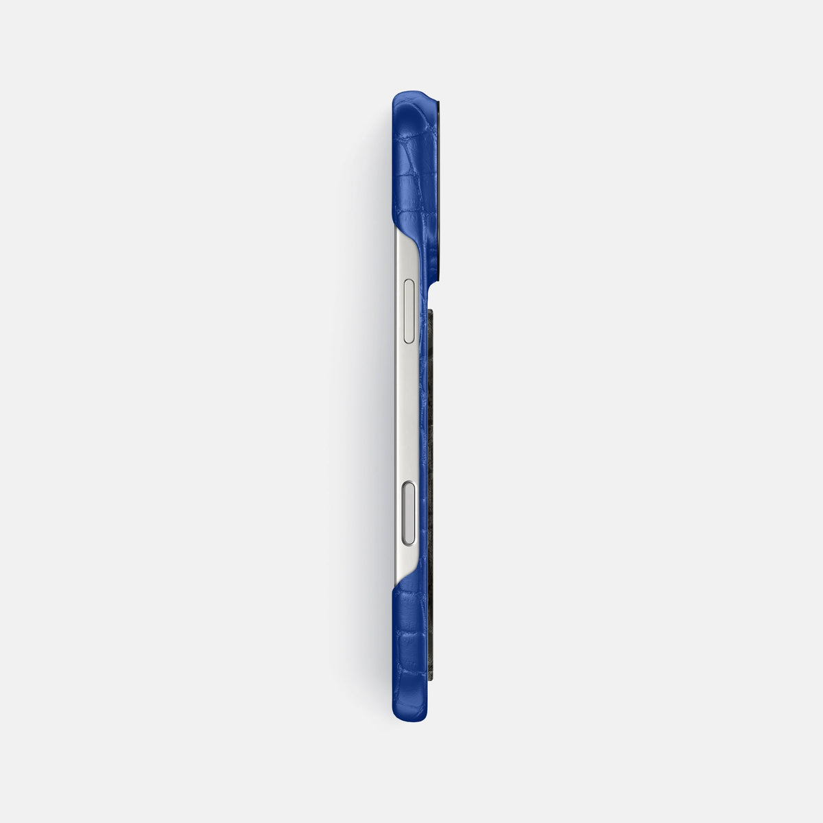 Classic Case With Carbon Dragon For iPhone 18 Pro Max In Alligator -3 | Royal-Blue-Black