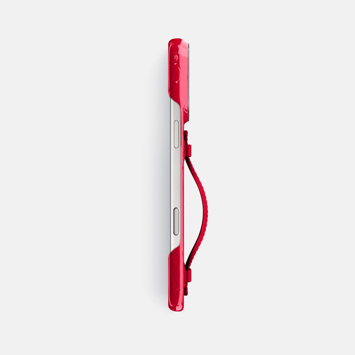 Center Handle For iPhone 18 Pro Max In Shiny Alligator -2 | Cherry-Steel