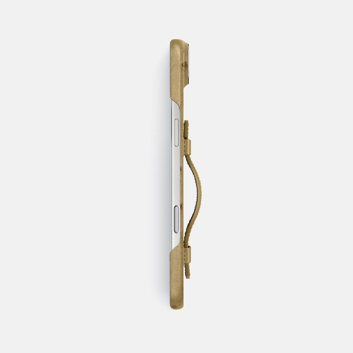 Handle Case For iPhone 17 Air In Ostrich -3 | Desert-Sand-Steel
