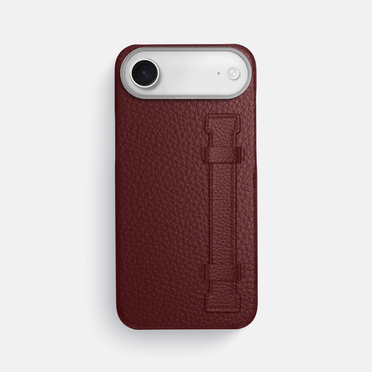 Handle Case For iPhone 17 Air In Calf -1 | Bordeaux-Steel
