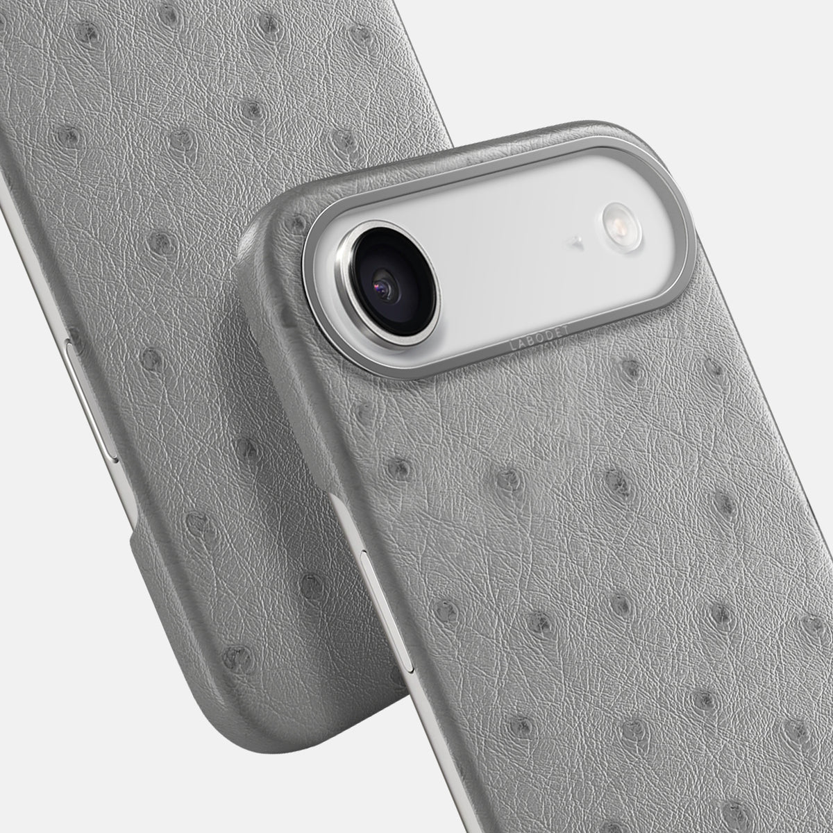 Classic Case For iPhone 17 Air In Ostrich -6 | Silver-Steel