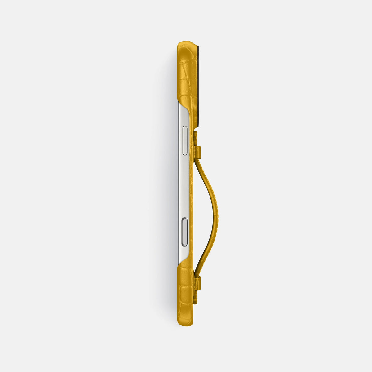 Center Handle For iPhone 18 Pro Max In Alligator -3 | Yellow-Black