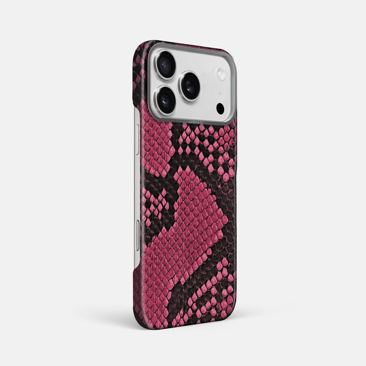 Classic Case For iPhone 18 Pro Max In Deluxe Python -2 | Burgundy-Steel