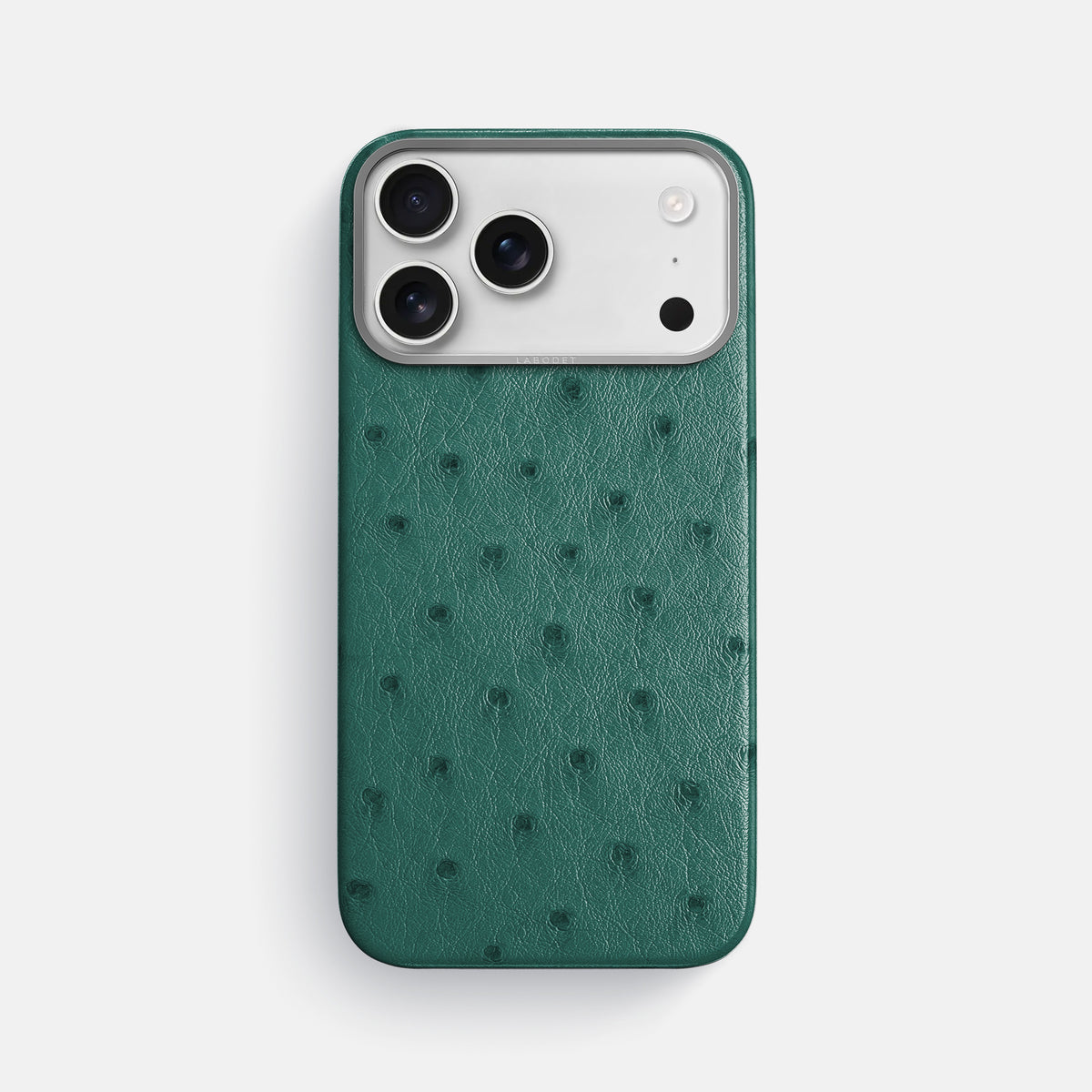Classic Case For iPhone 17 Pro Max In Ostrich -1 | Forest-Green-Steel