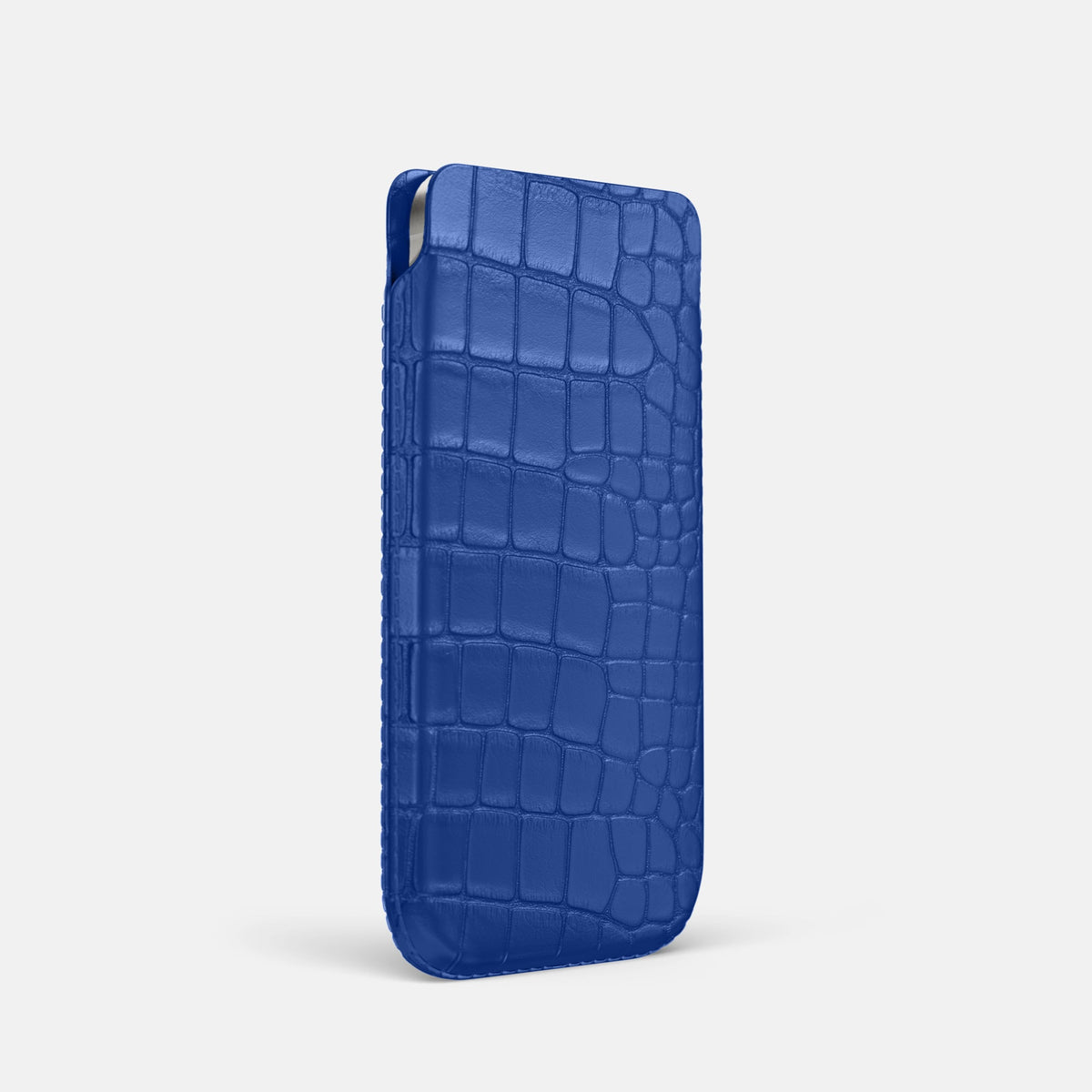 Pouch Case For iPhone 18 Pro In Alligator -2 | Royal-Blue