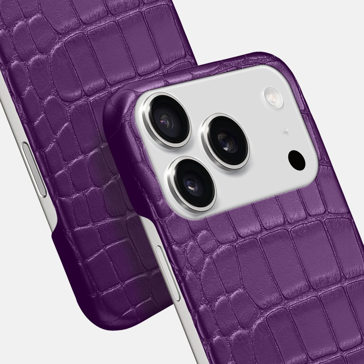Slim Case For iPhone 17 Pro Max In Alligator -6 | Purple