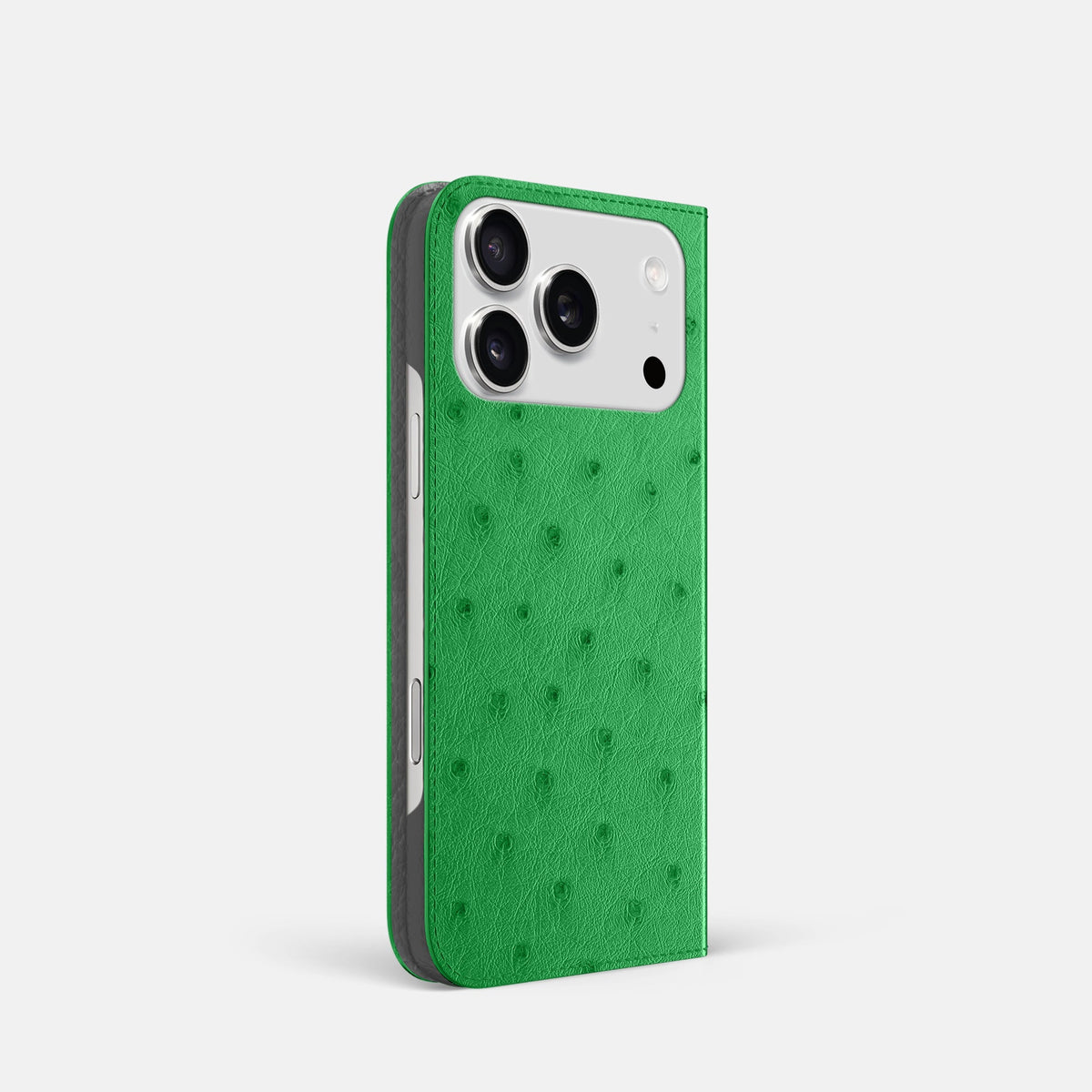 Folio Slim Case For iPhone 18 Pro In Ostrich -1 | Kentucky-Green
