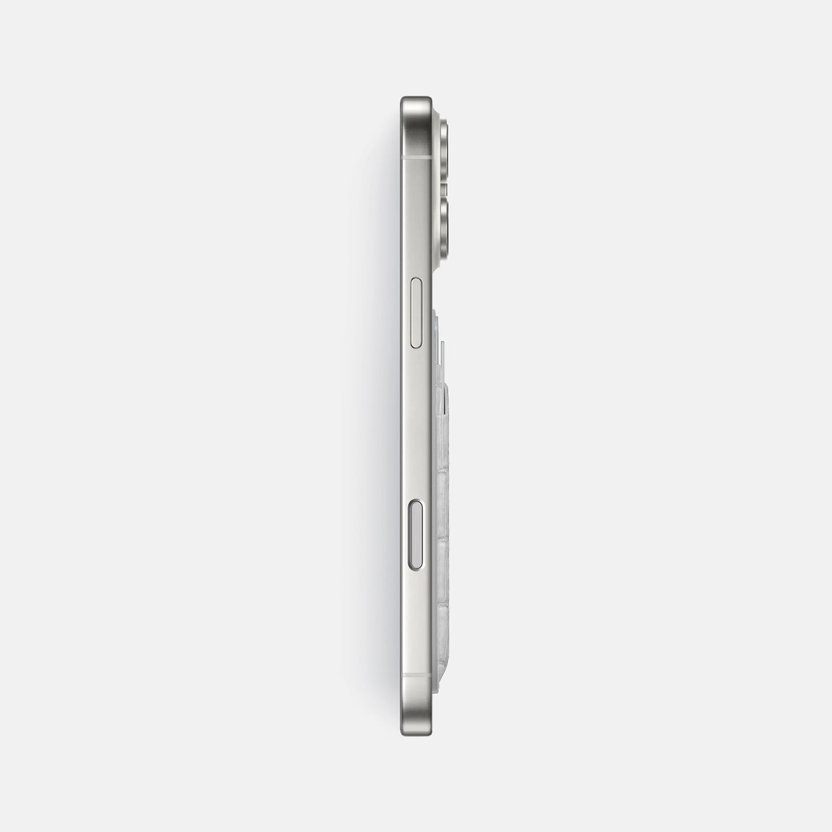 MagSafe Wallet For iPhone 17 Pro Max In Himalayan Crocodile -3 | Grey