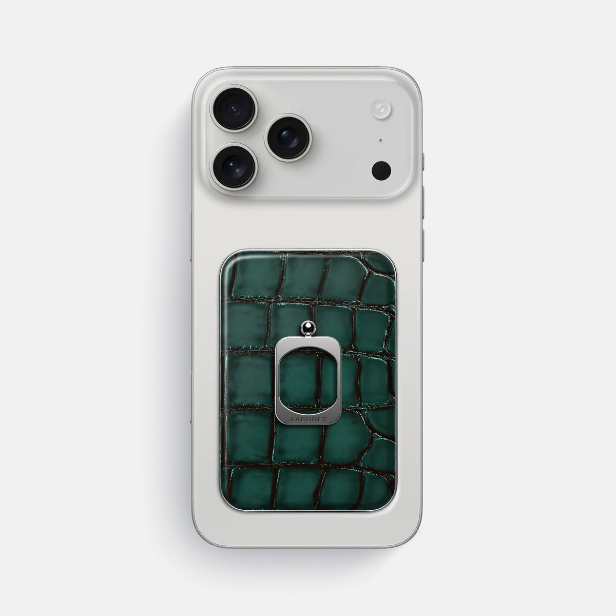 MagSafe Ring For iPhone 18 Pro Max In Patina Alligator -2 | Green-Steel