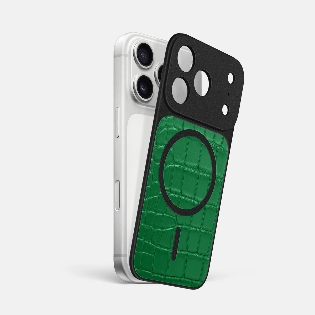 MagSafe Mask For iPhone 17 Pro Max In Alligator -1 | Forest-Green