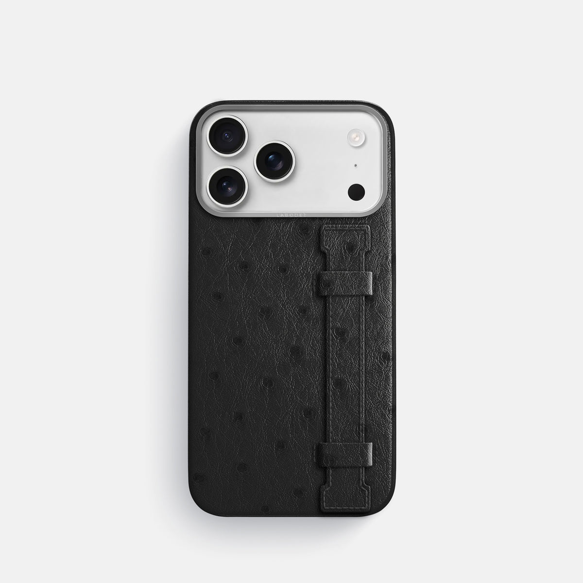 Handle Case For iPhone 17 Pro In Ostrich -1 | Black-Steel
