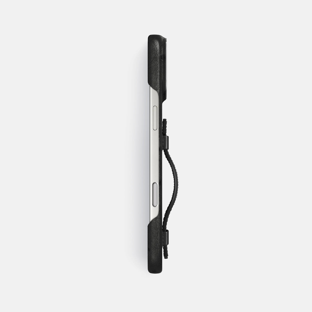 Handle Case For iPhone 17 Pro Max In Ostrich -3 | Black-Steel