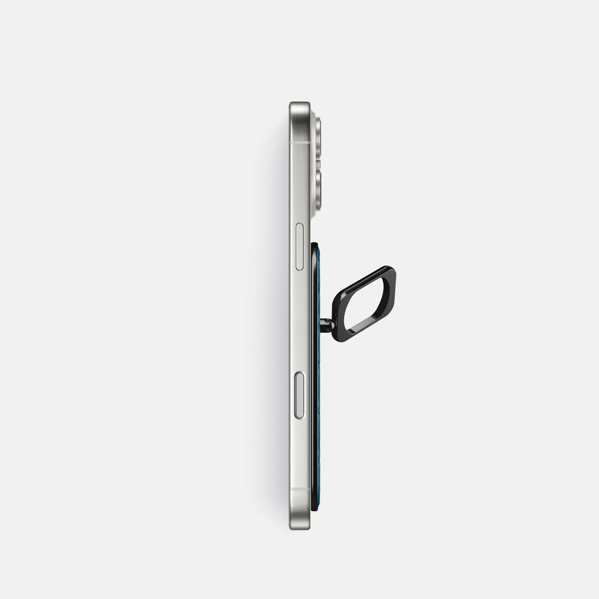 MagSafe Ring For iPhone 18 Pro In Porosus Crocodile -3 | Turquoise-Black