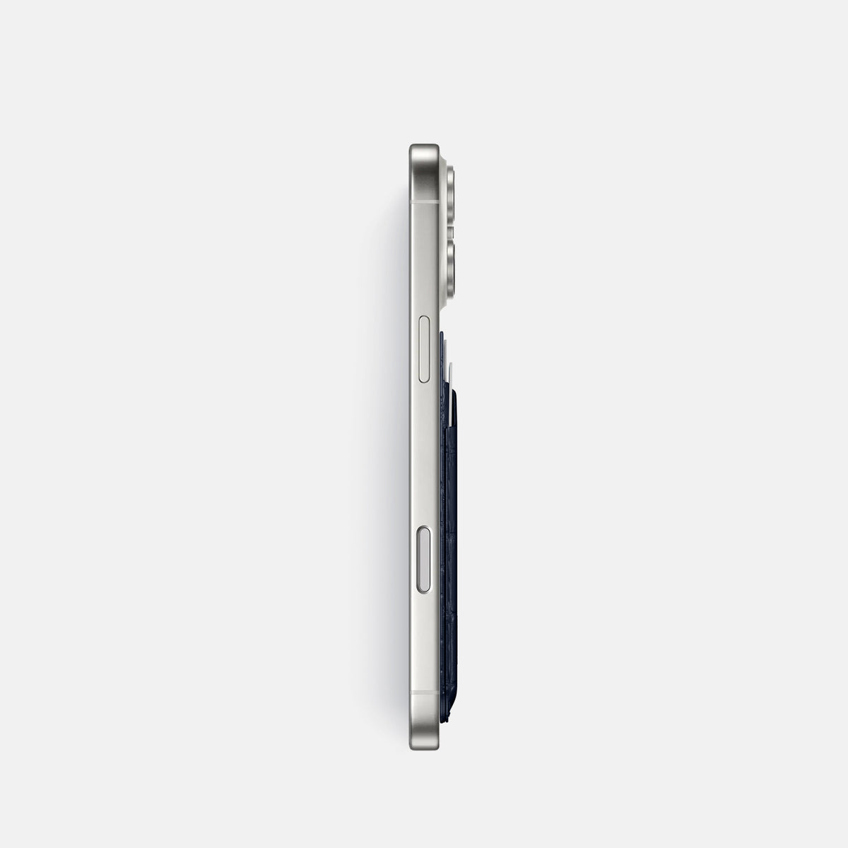 MagSafe Wallet For iPhone 17 Pro In Porosus Crocodile -3 | Deep-Blue-Sea