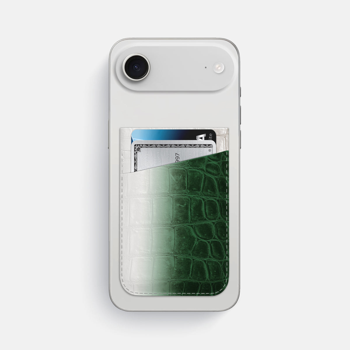 MagSafe Wallet For iPhone 17 Air In Himalayan Crocodile -1 | Green