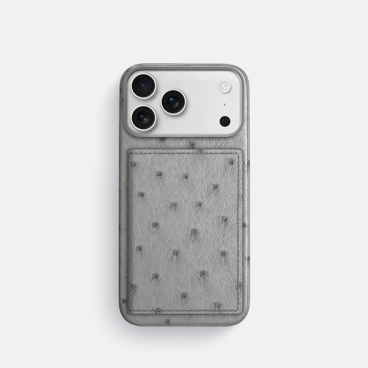 Bi-Fold Case For iPhone 18 Pro In Ostrich -1 | Silver-Steel
