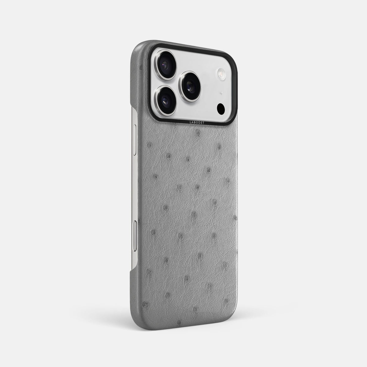 Classic Case For iPhone 18 Pro Max In Ostrich -2 | Silver-Black