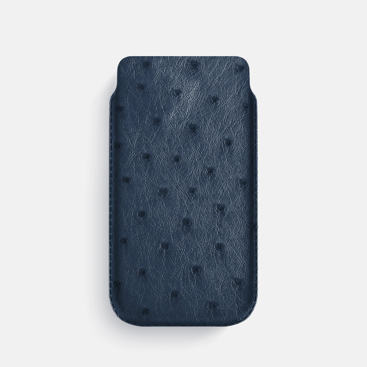 Pouch Case For iPhone 17 Pro In Ostrich -1 | Navy-Blue