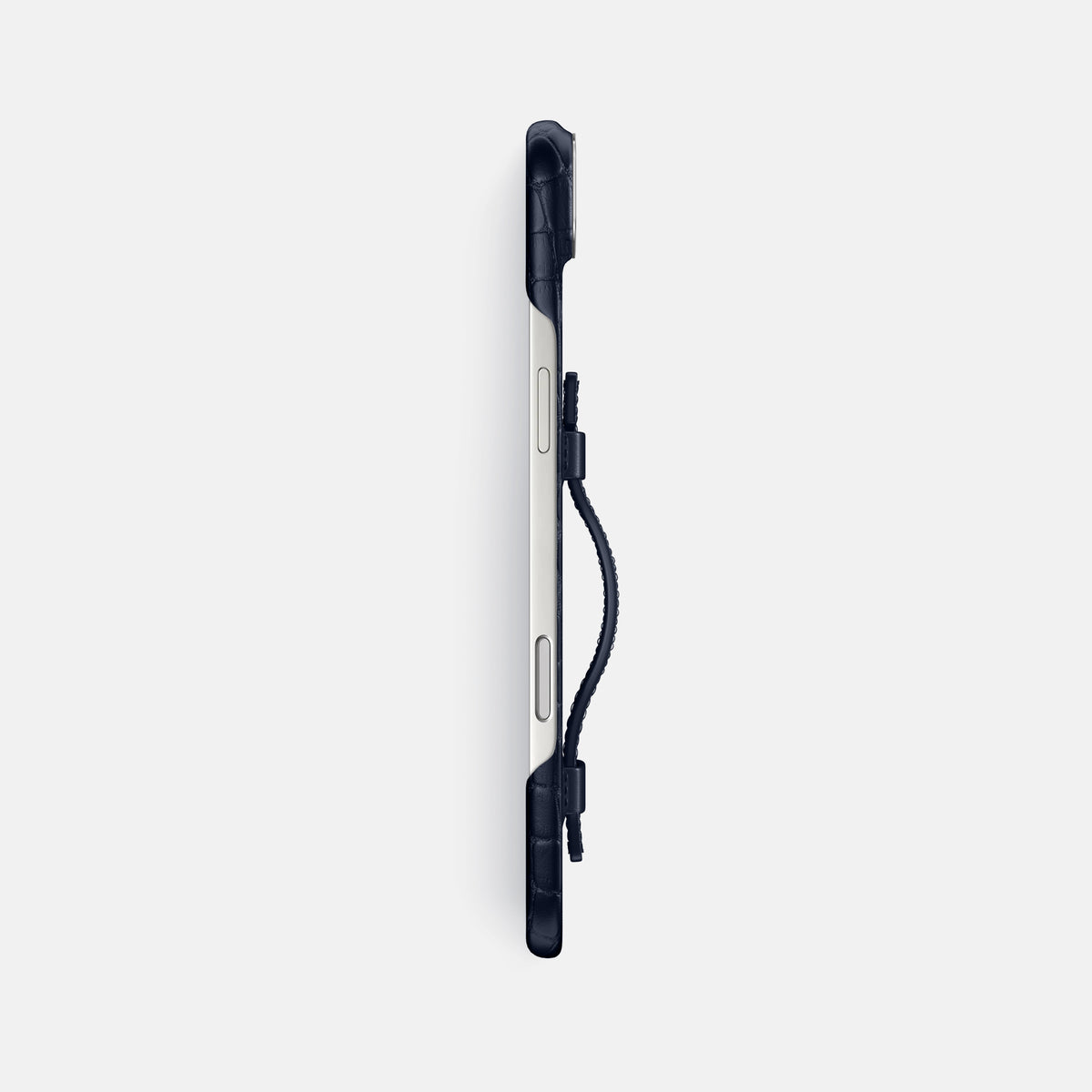 Handle Case For iPhone 17 Air In Alligator -3 | Navy-Blue-Steel