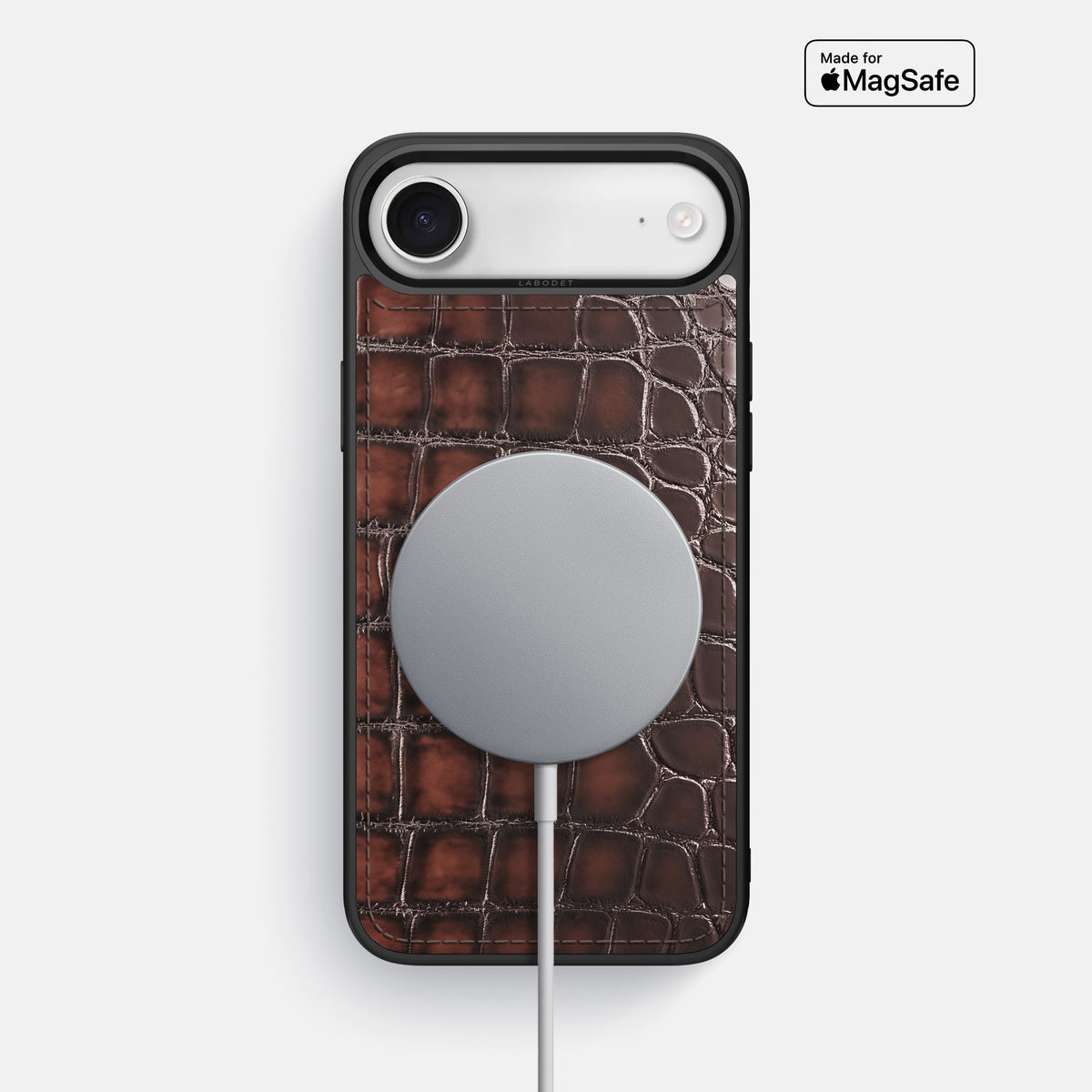 Sport Case For iPhone 17 Air In Patina Alligator -5 | Havana-Brown