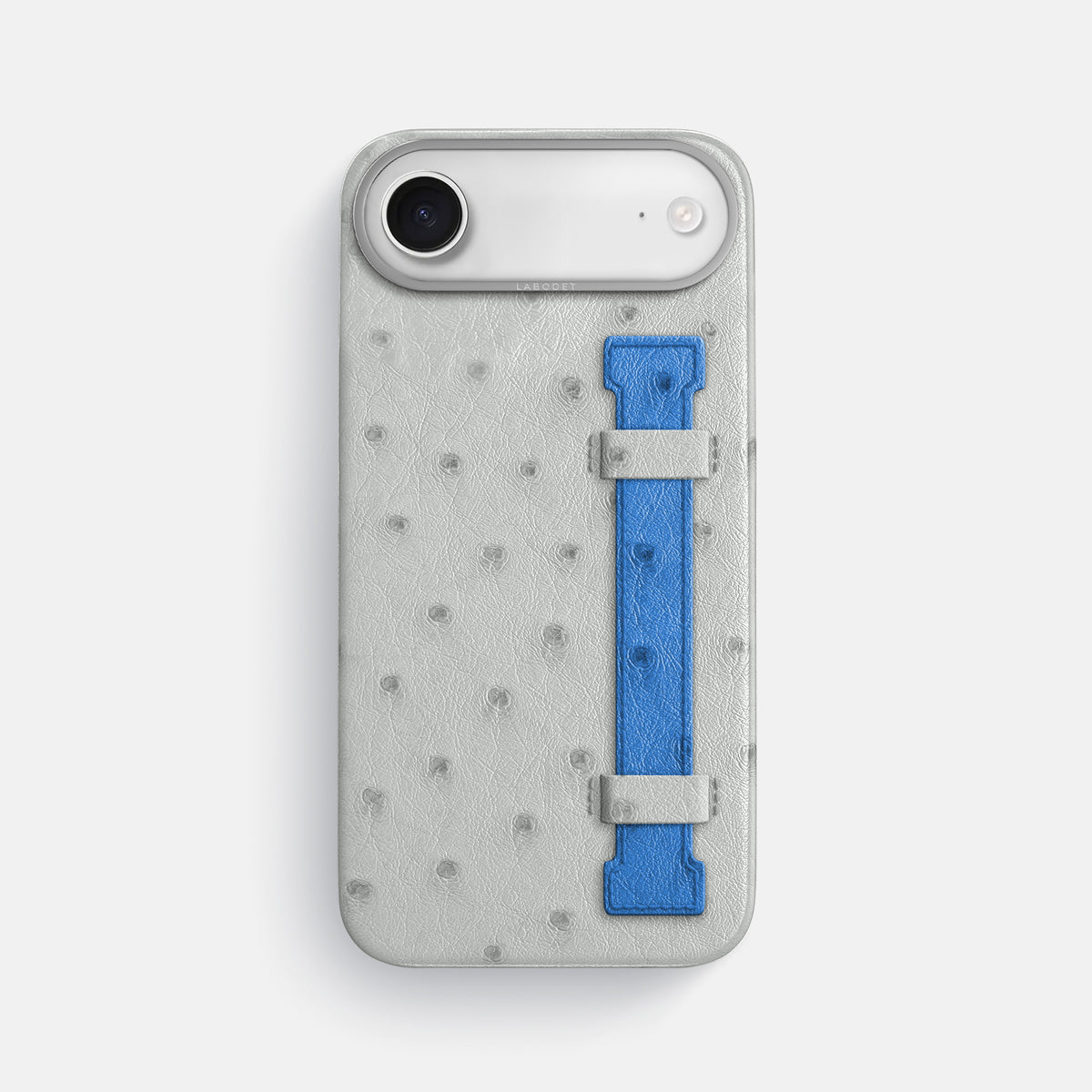 Handle Case Coloré For iPhone 17 Air In Ostrich -1 | White-Steel