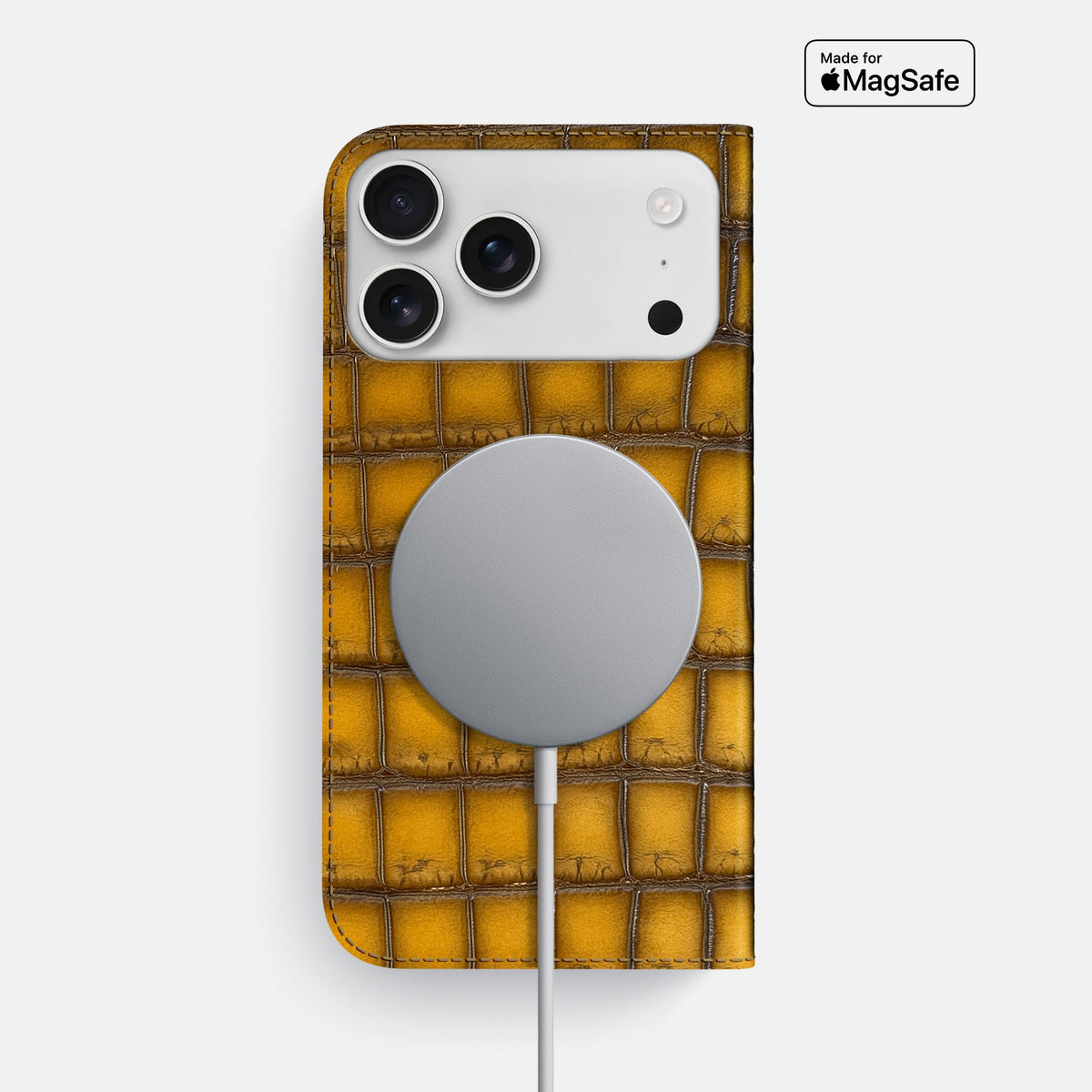 Folio Slim Case For iPhone 18 Pro Max In Patina Alligator -3 | Sydney