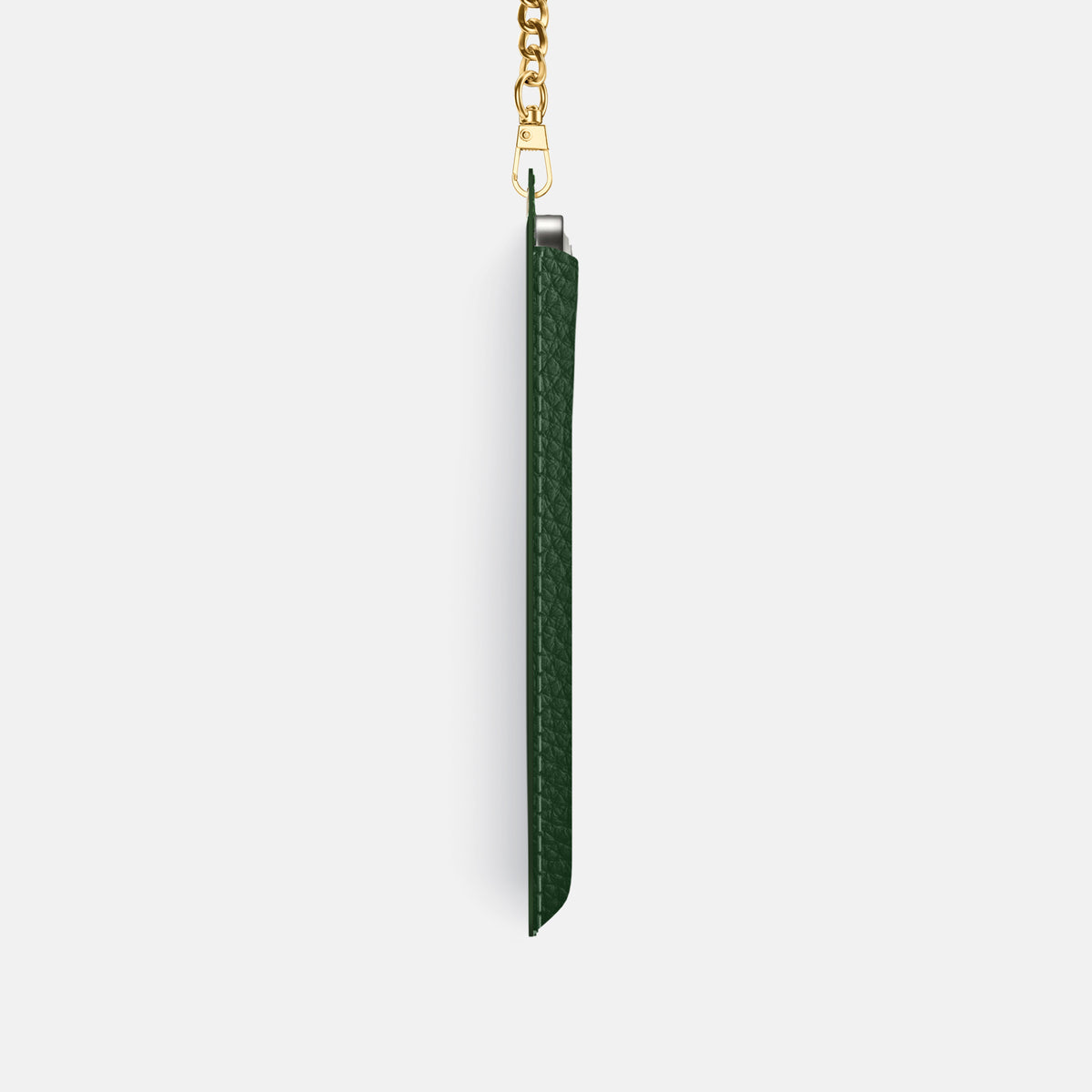 Crossbody Bag For iPhone 17 Pro In Calf -4 | Dark-Green-Gold