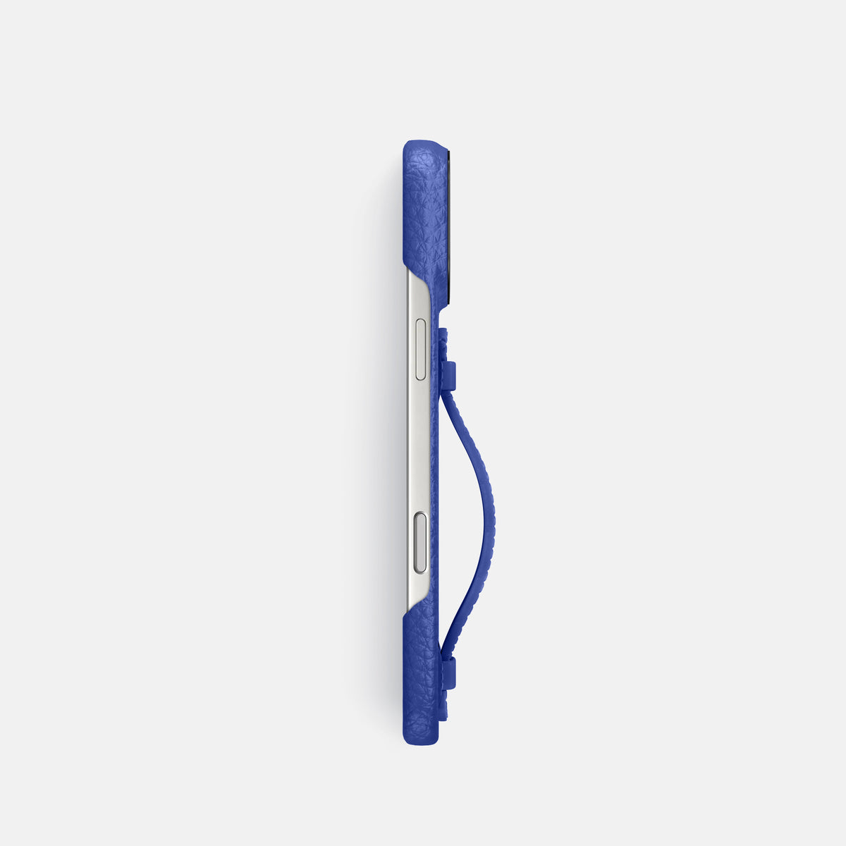 Center Handle For iPhone 17 Pro In Calf -2 | Royal-Blue-Black