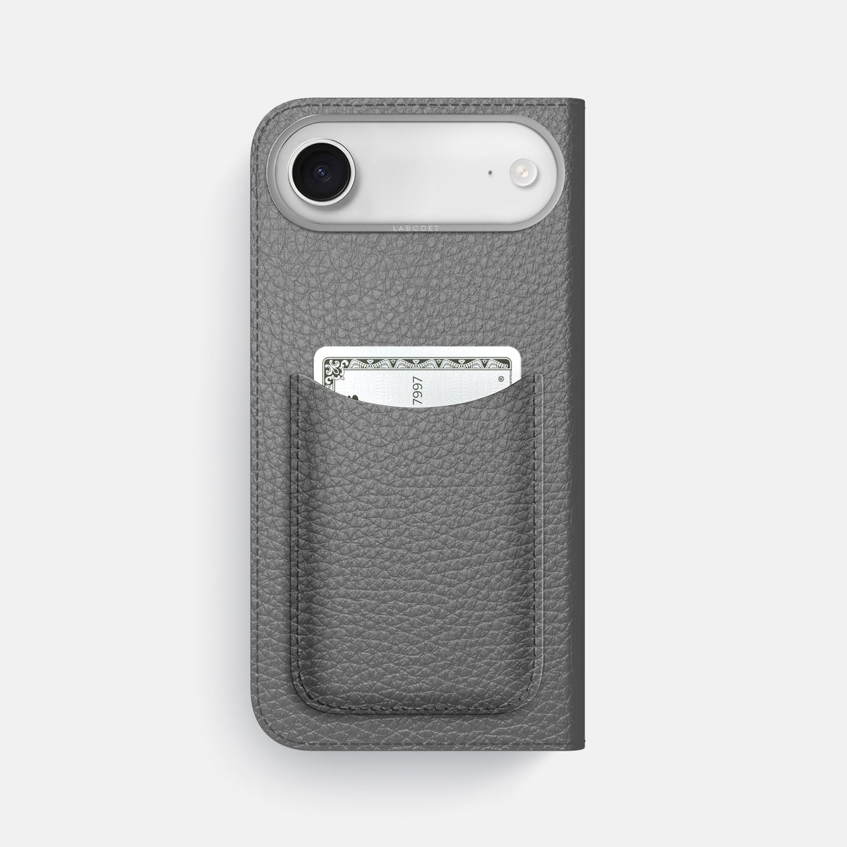 Folio Case with Card For iPhone 17 Air In Calf -3 | Souris-Steel