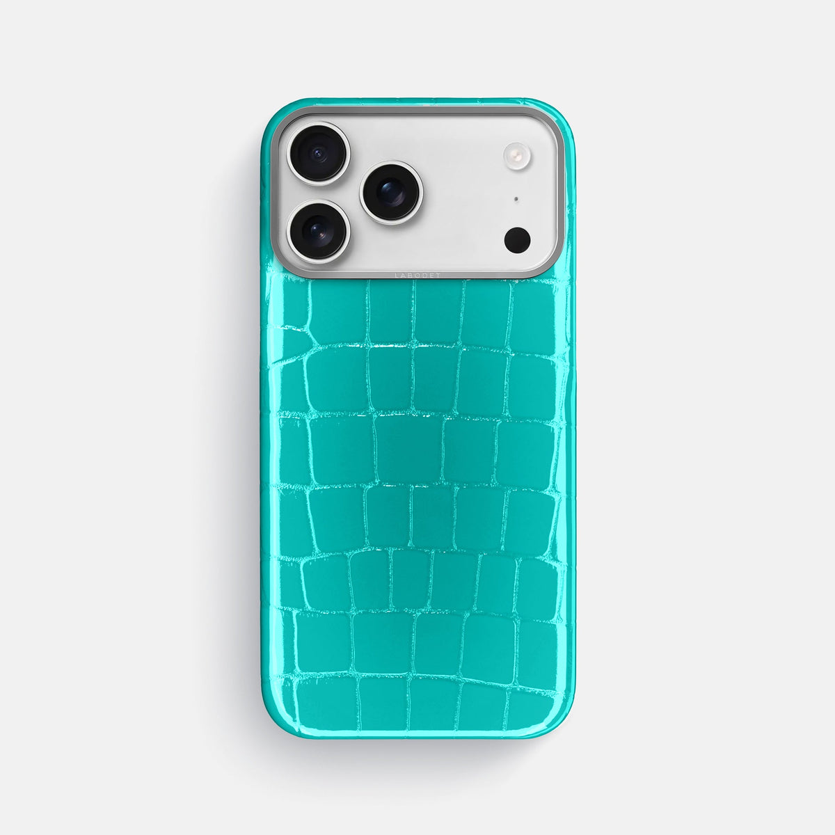 Classic Case For iPhone 18 Pro Max In Shiny Alligator -1 | Mint-Steel