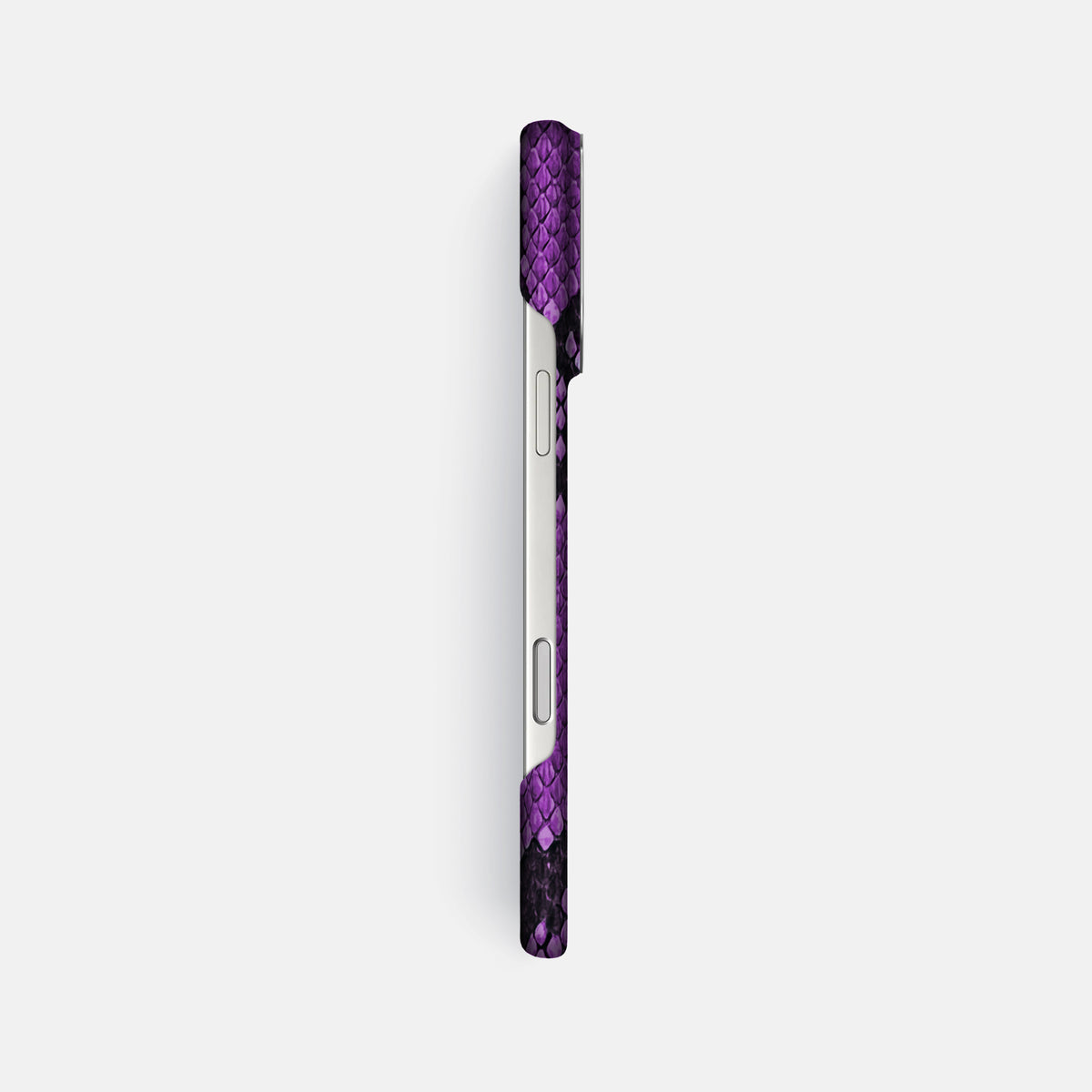 Classic Case For iPhone 17 Pro Max In Deluxe Python -3 | Purple-Steel