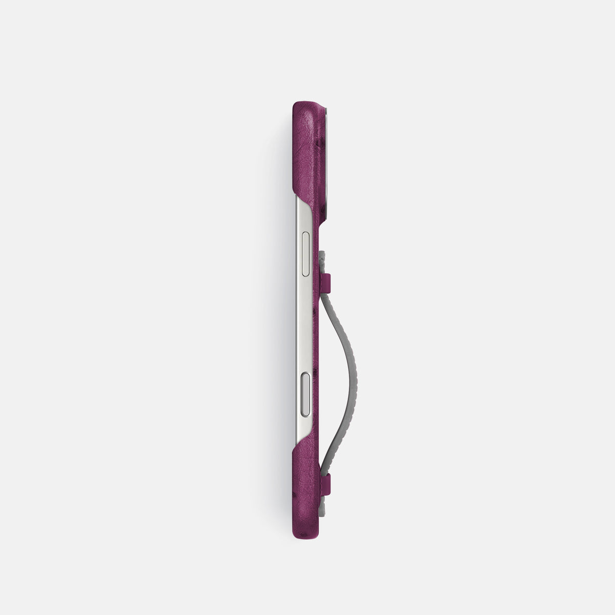 Center Handle Coloré For iPhone 17 Pro In Ostrich -2 | Purple-Steel