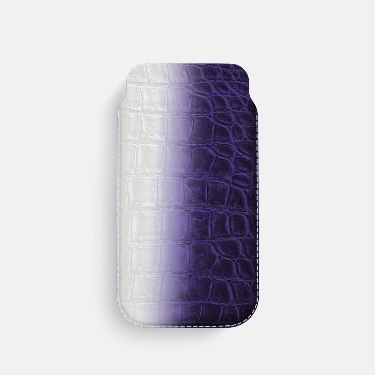 Pouch Case For iPhone 17 Pro In Himalayan Crocodile -1 | Purple