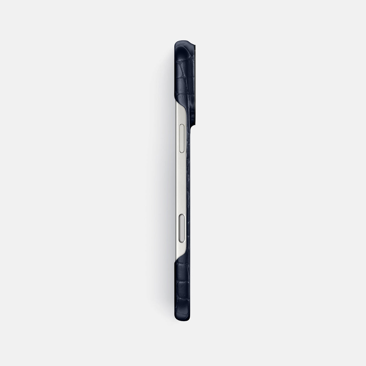 Classic Case For iPhone 18 Pro Max In Alligator -3 | Navy-Blue-Black