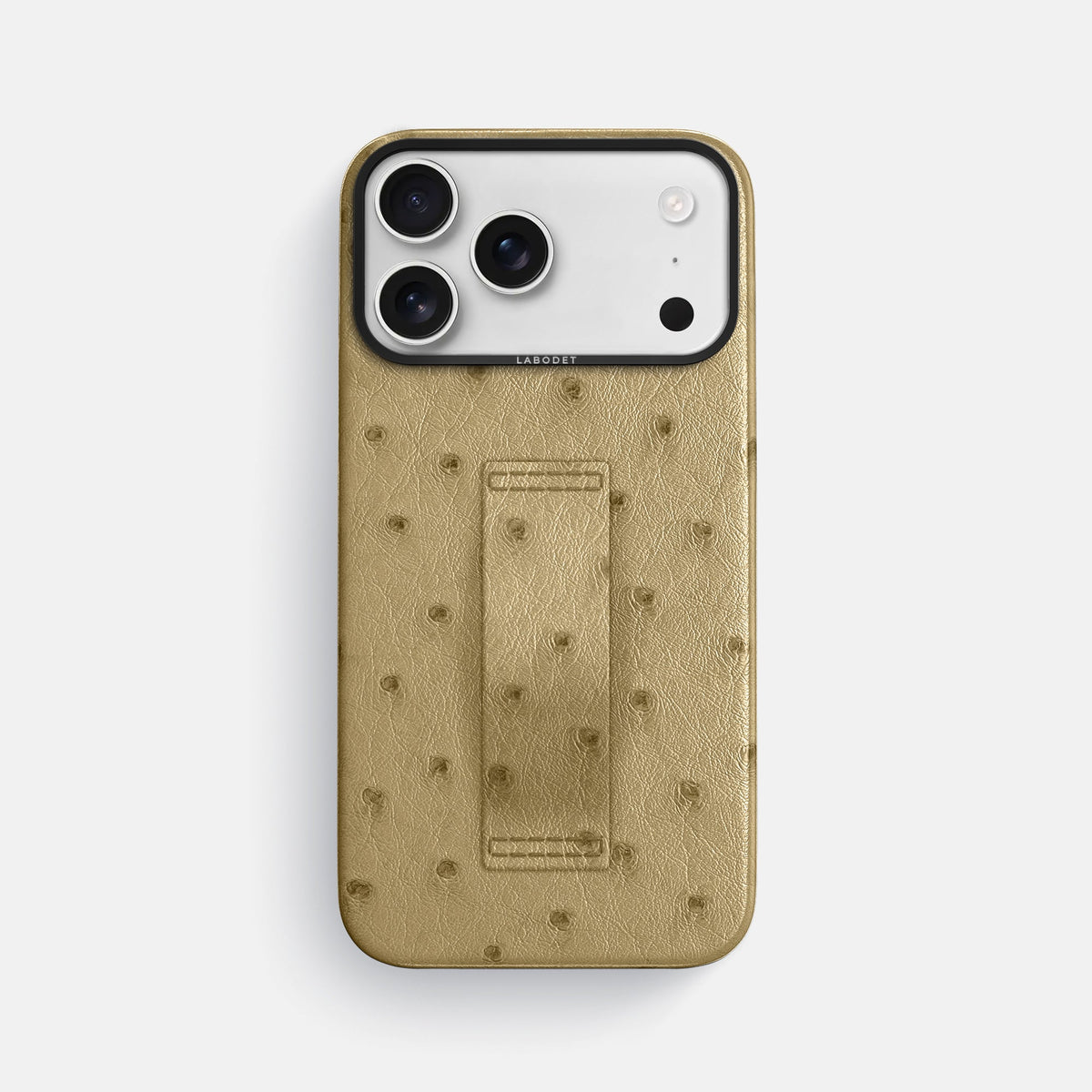 Finger Case For iPhone 18 Pro Max In Ostrich -1 | Desert-Sand-Black