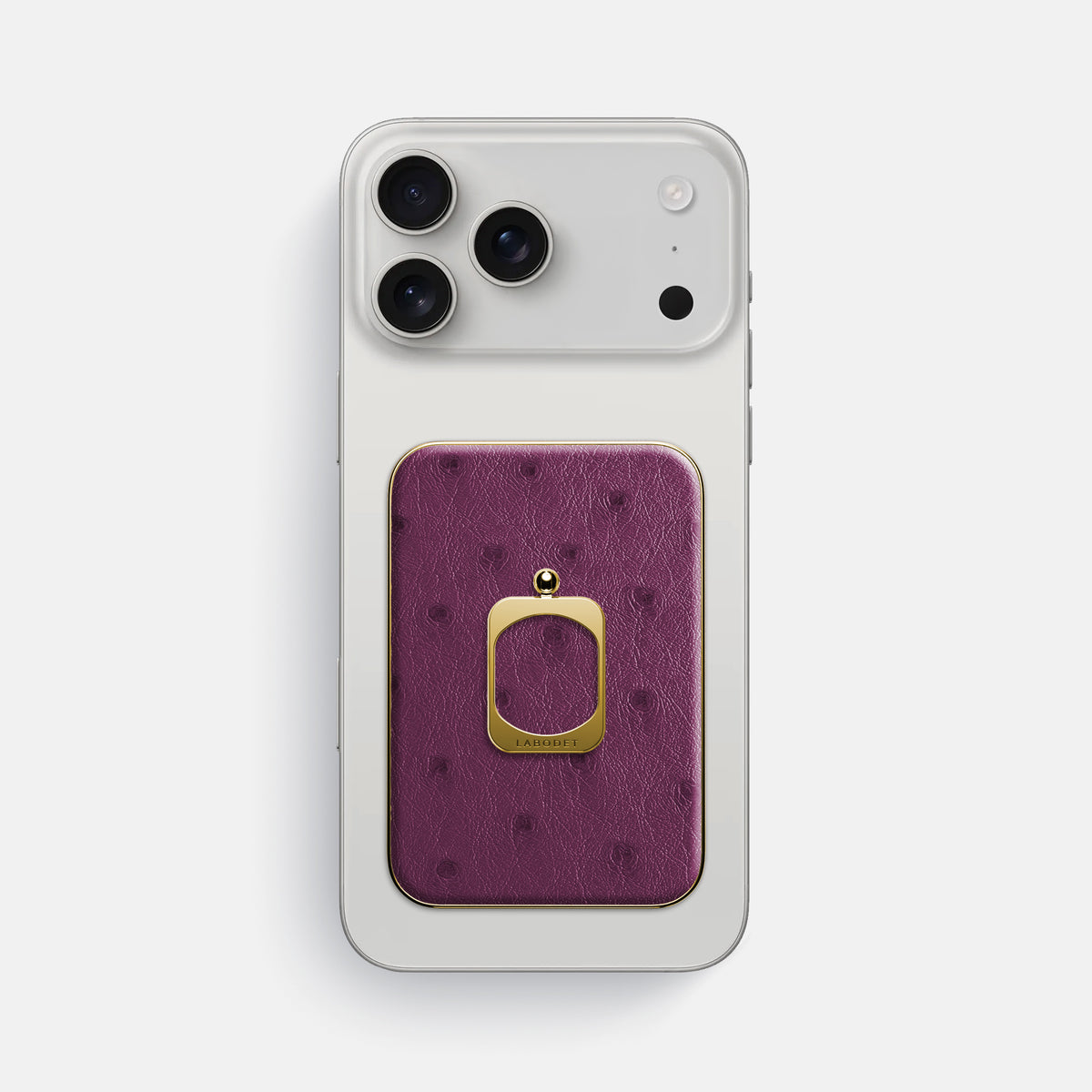 MagSafe Ring For iPhone 17 Pro Max In Ostrich -2 | Purple-Gold