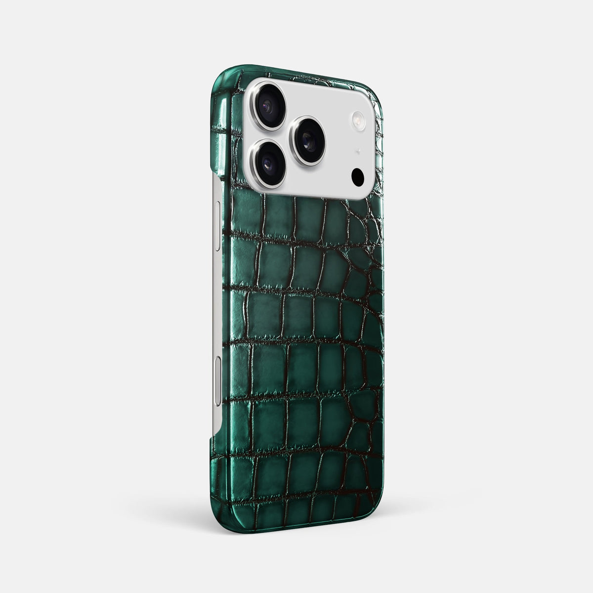 Slim Case For iPhone 18 Pro Max In Patina Alligator -2 | Green