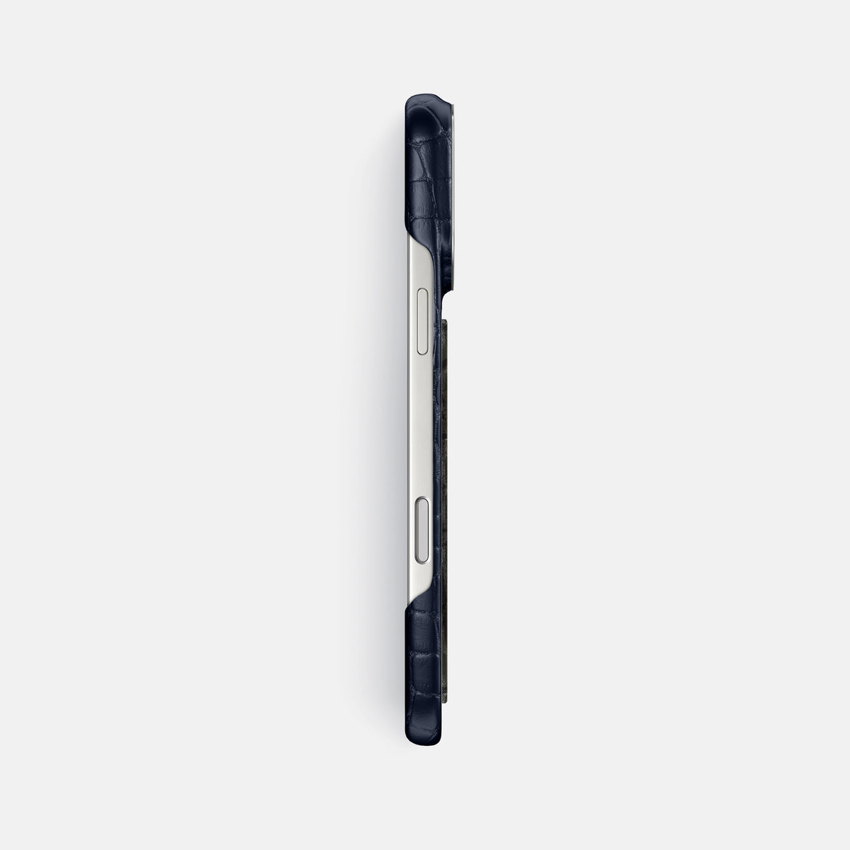 Classic Case With Carbon Dragon For iPhone 17 Pro Max In Alligator -3 | Navy-Blue-Steel