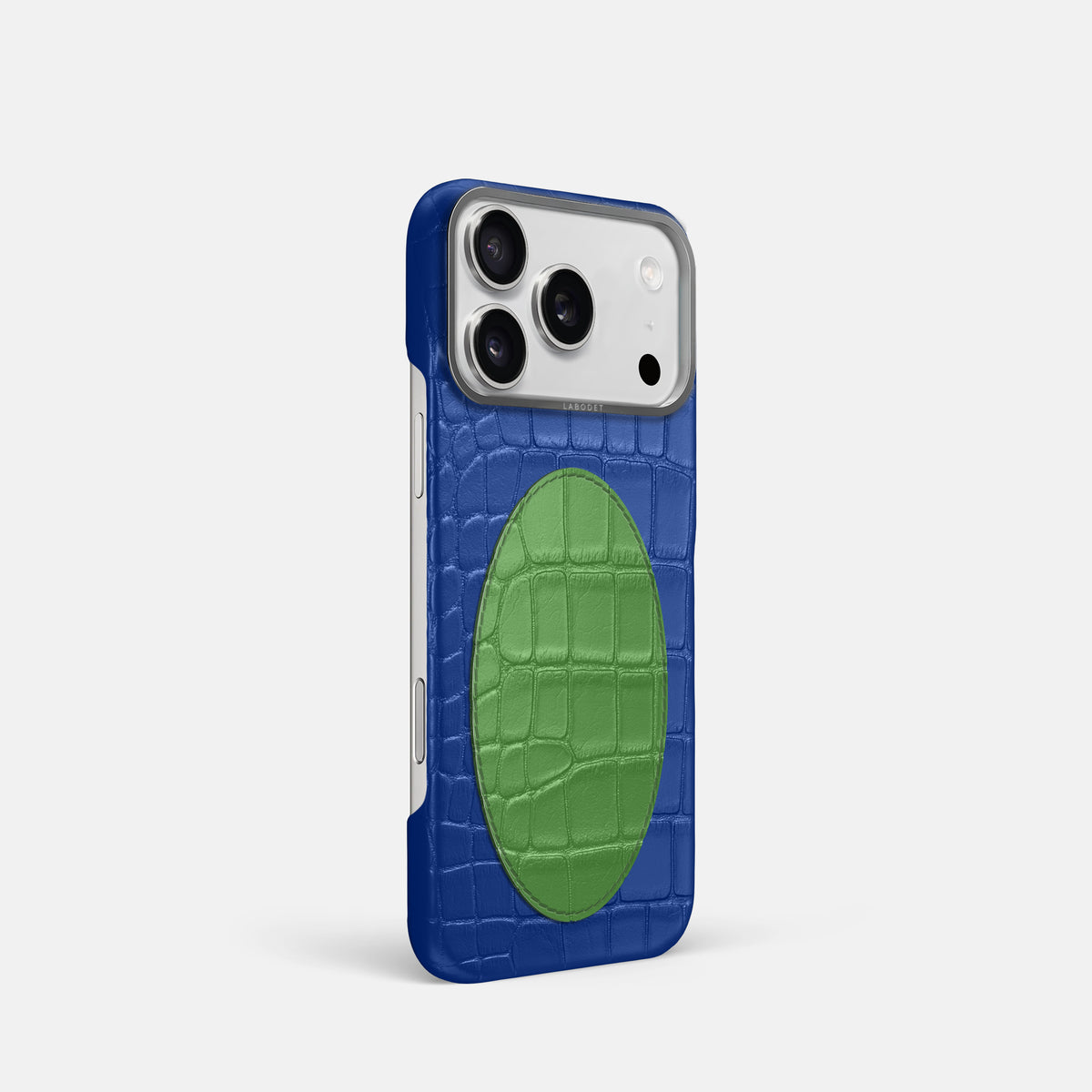 Classic Case With Oval For iPhone 17 Pro In Alligator -2 | Royal-Blue-Steel