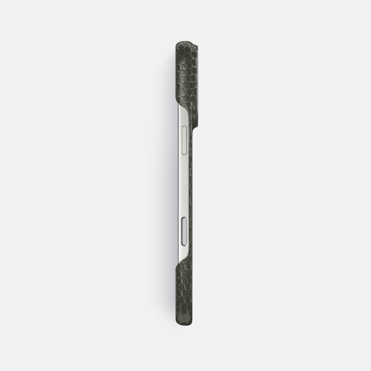 Classic Case For iPhone 17 Pro Max In Lizard -3 | Grey-Steel