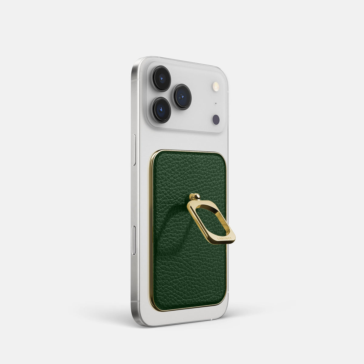 MagSafe Ring For iPhone 18 Pro In Calf -1 | Dark-Green-Gold