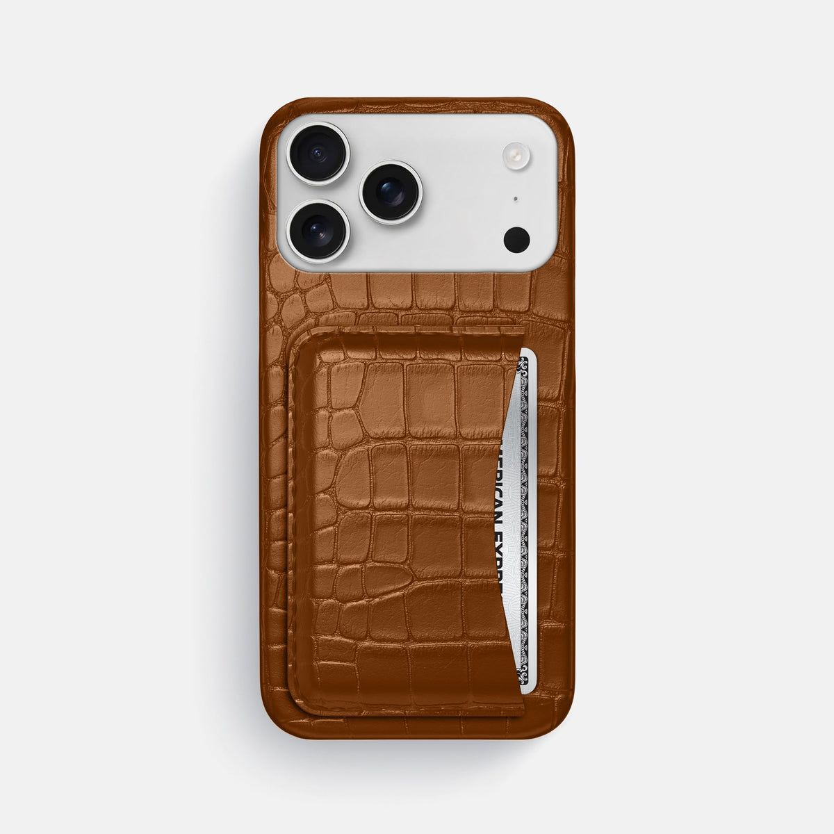 Slim Card Case For iPhone 18 Pro Max In Alligator -1 | Honey