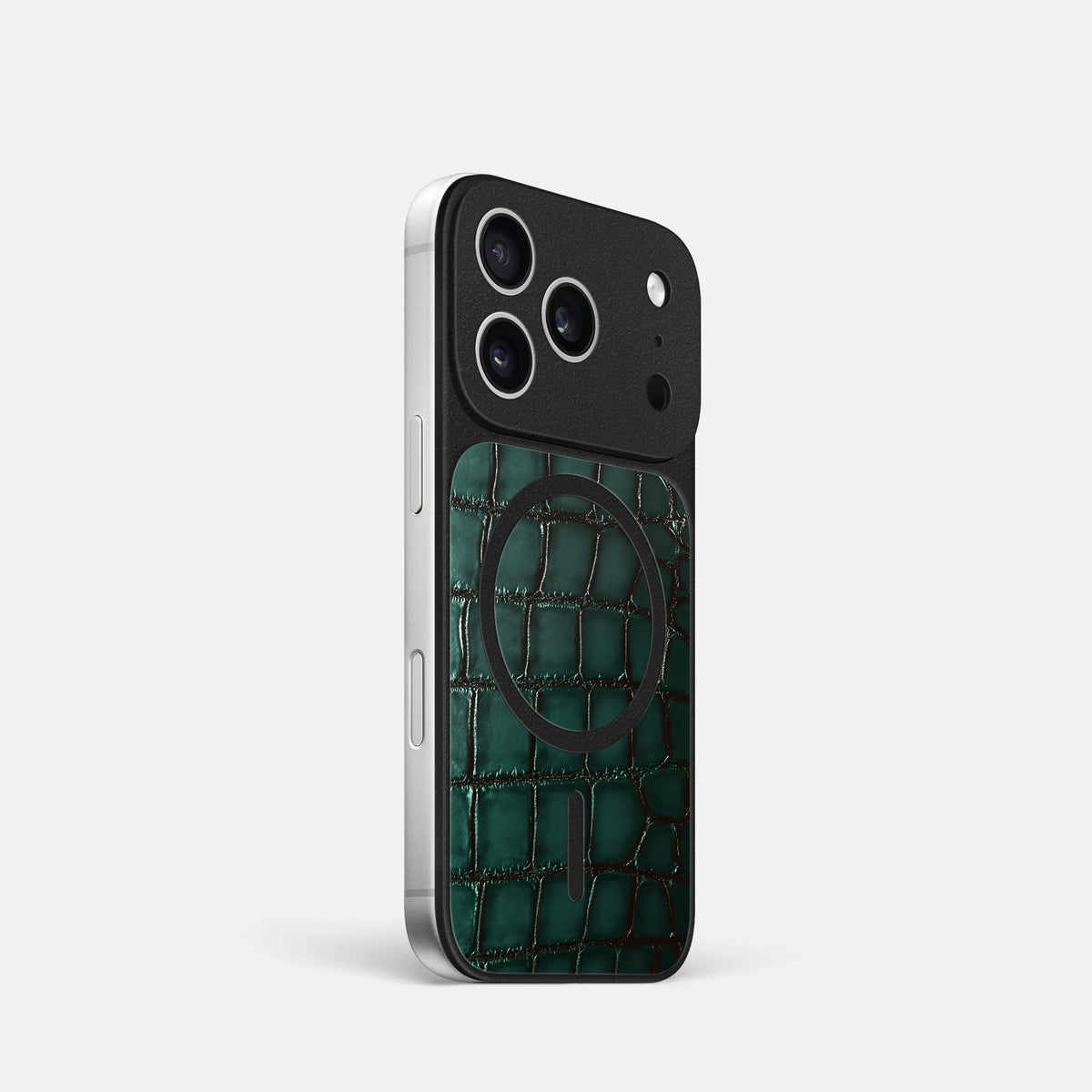 MagSafe Mask For iPhone 18 Pro In Patina Alligator -2 | Green