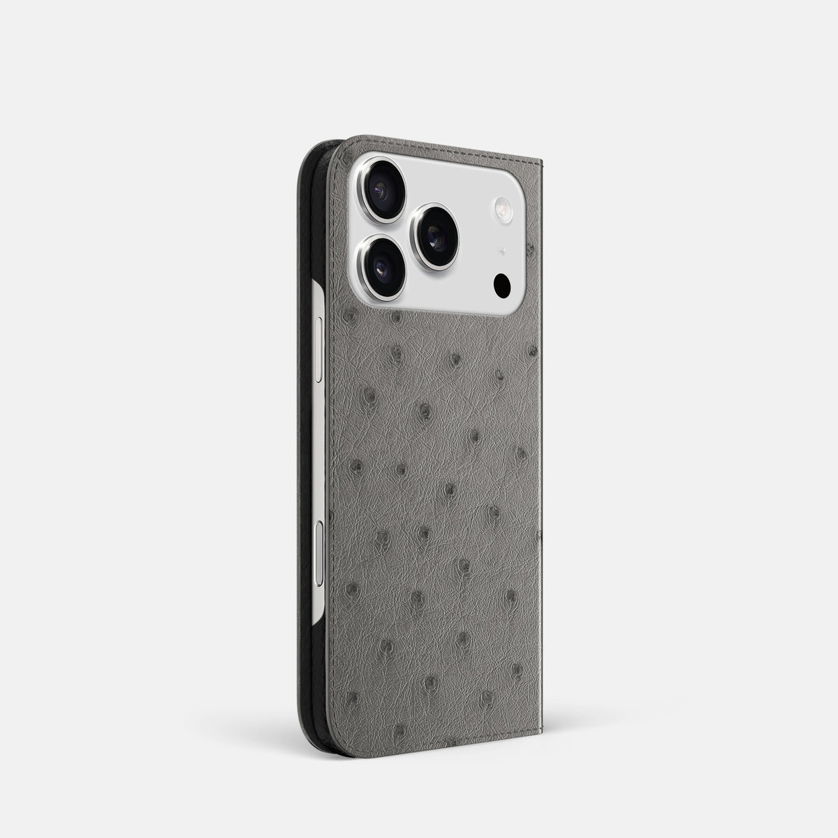Folio Slim Case For iPhone 17 Pro In Ostrich -1 | Grey